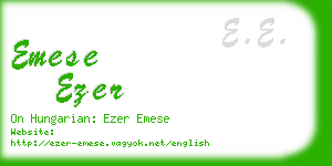 emese ezer business card